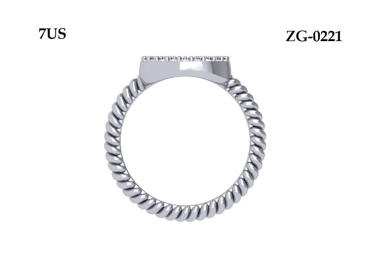 Wedding Ring  3D print model_10