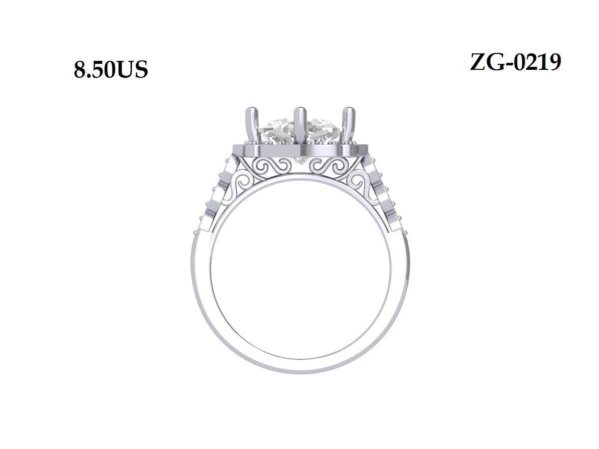 Wedding Ring  3D print model_7