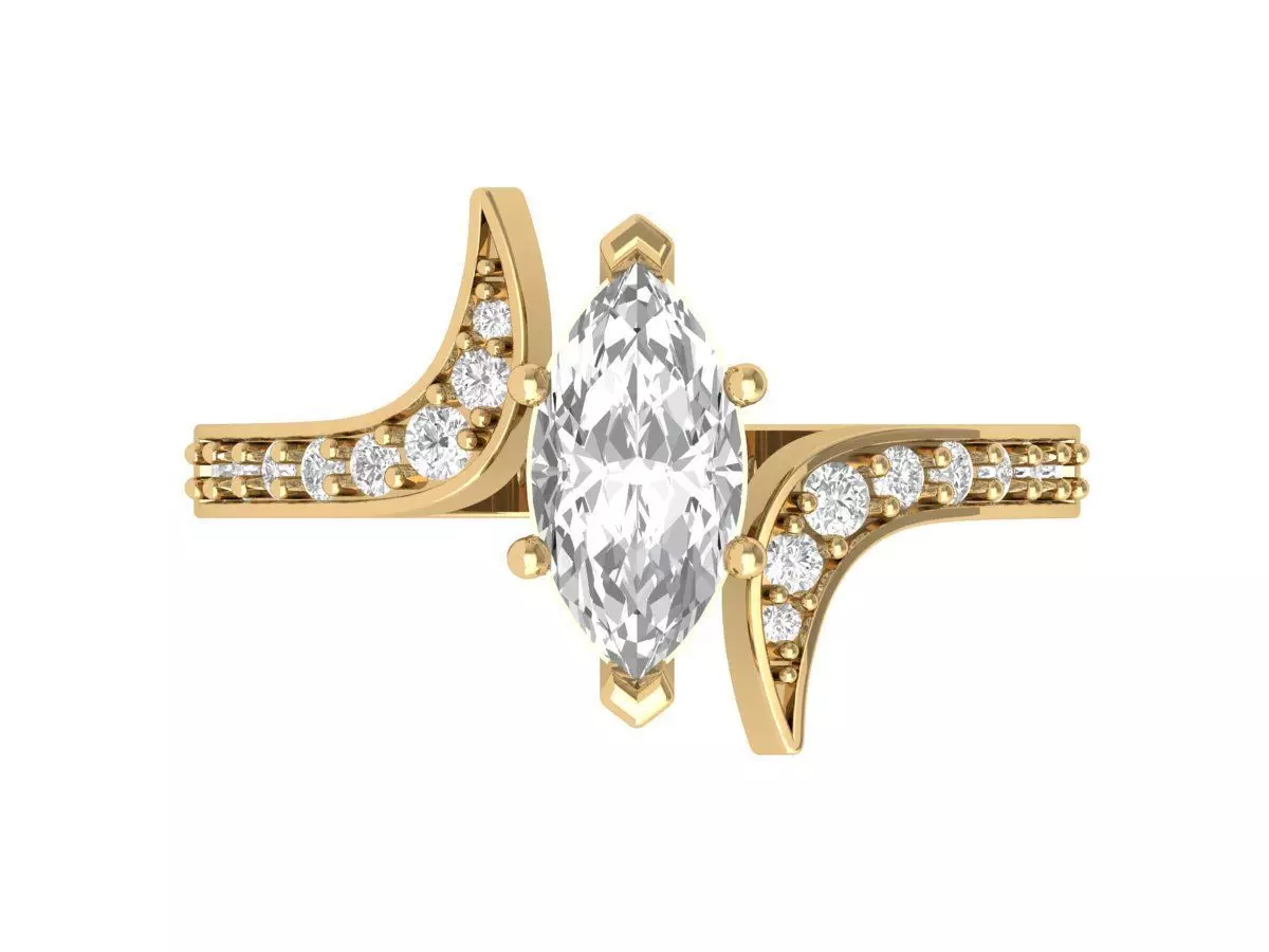 Wedding Ring 3D print model_0