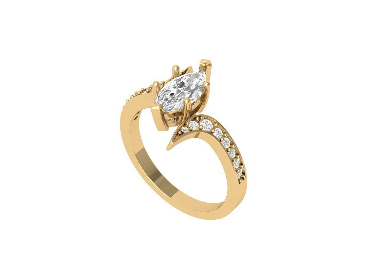 Wedding Ring 3D print model_1