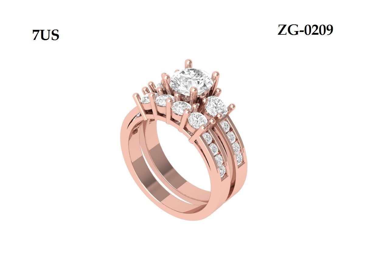 Wedding Ring  3D print model_3