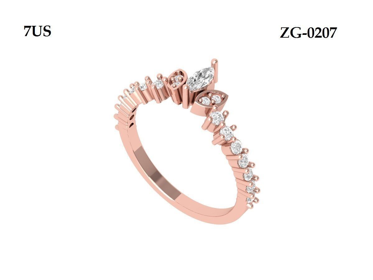 Wedding Ring 3D print model_2