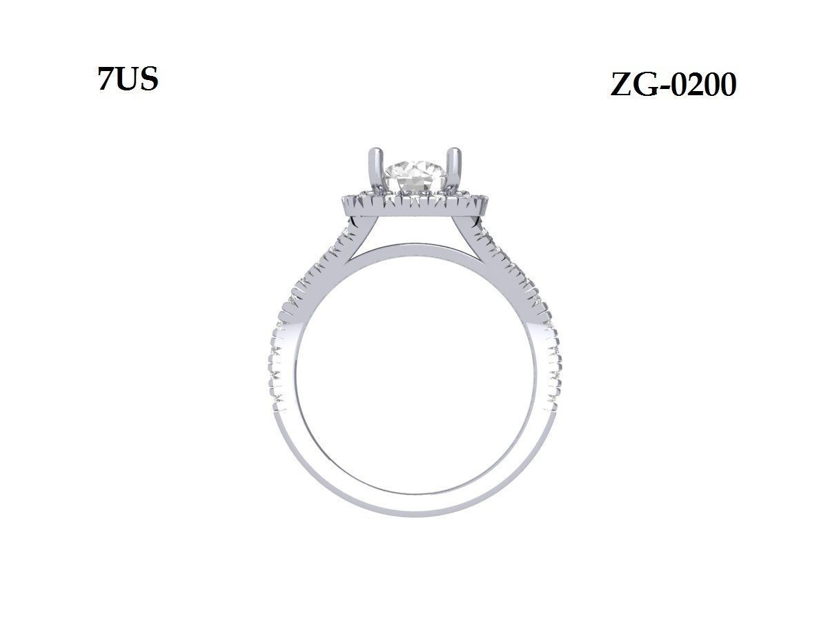 Wedding Ring  3D print model_10