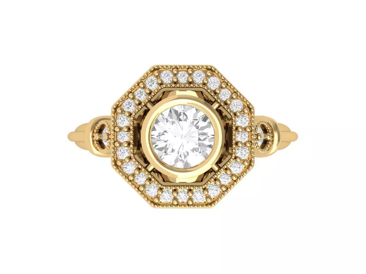 Wedding Ring 3D print model_0