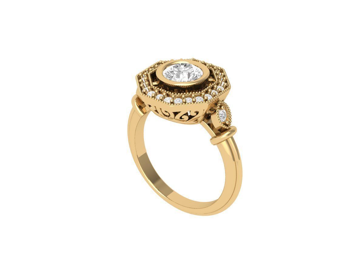 Wedding Ring 3D print model_1