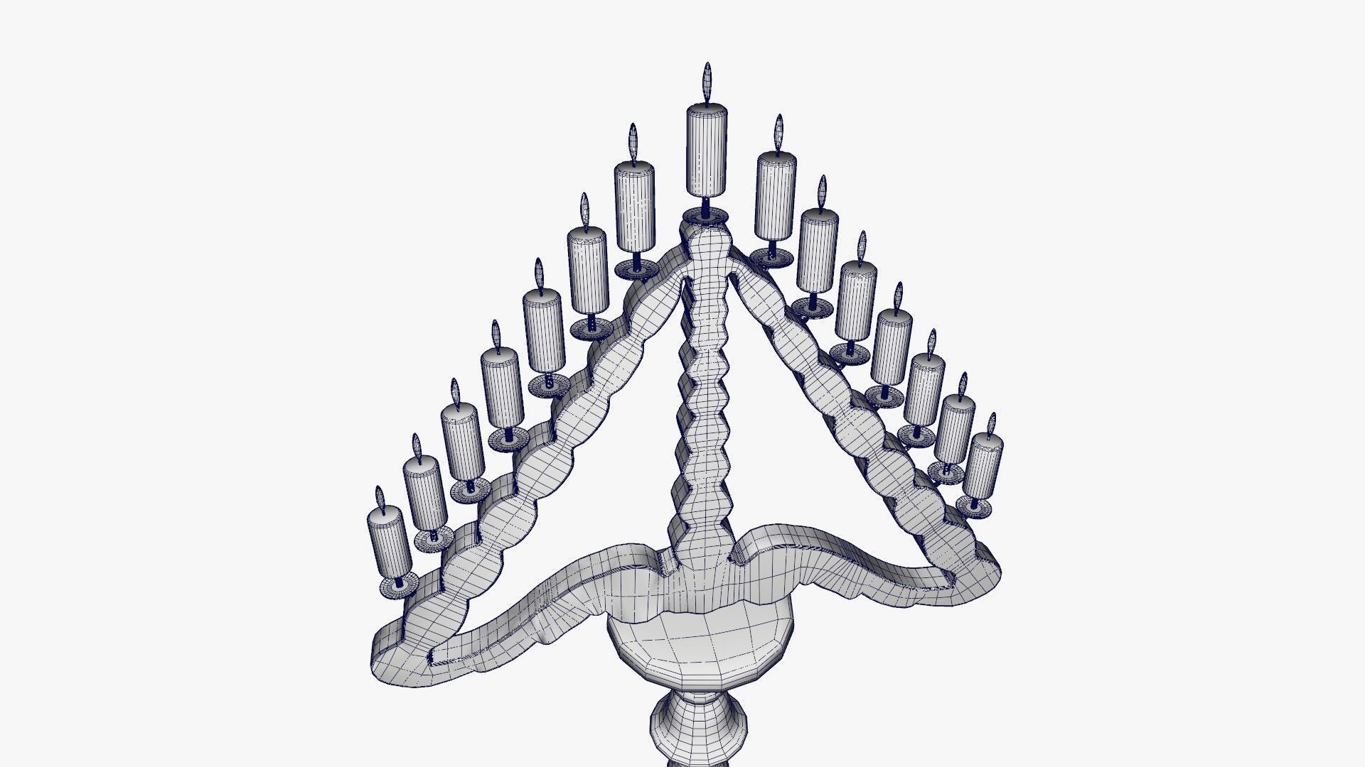 Candlestick holder 3D model_16