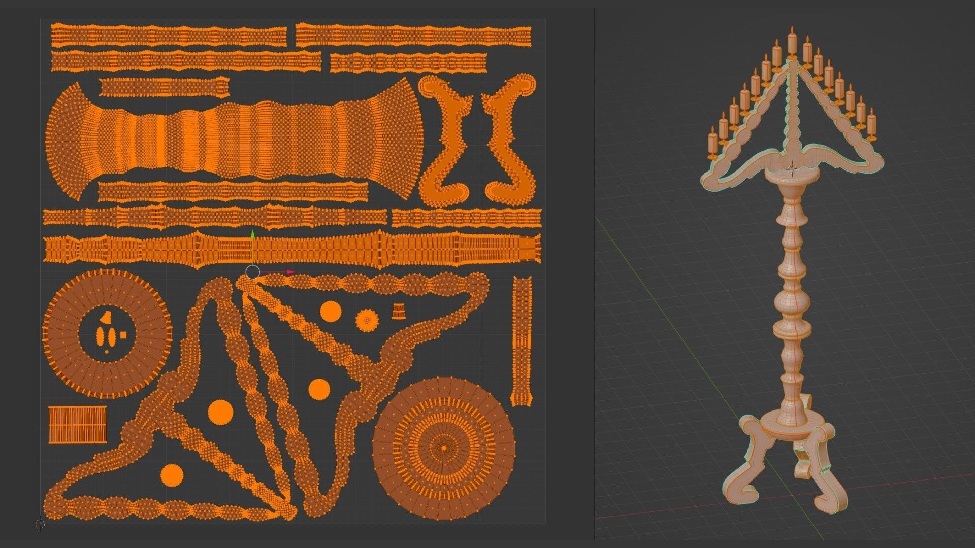 Candlestick holder 3D model_14