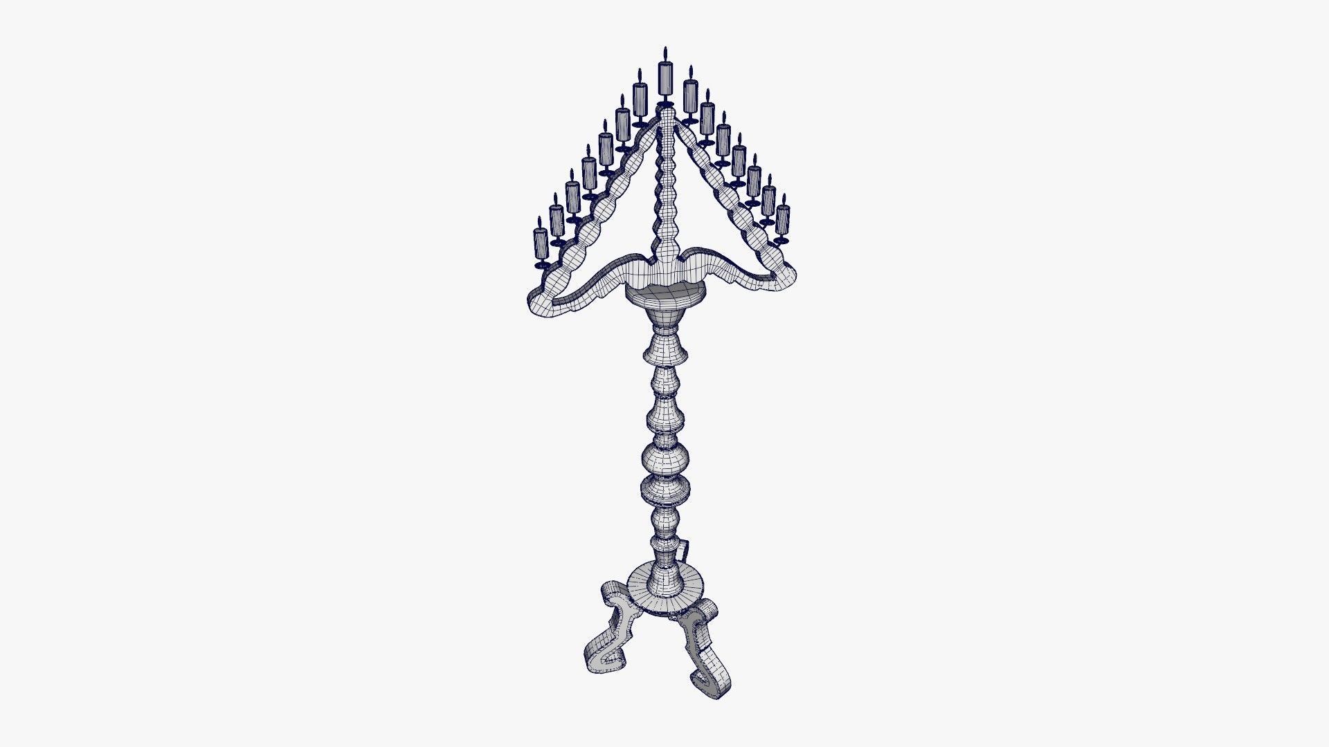 Candlestick holder 3D model_15