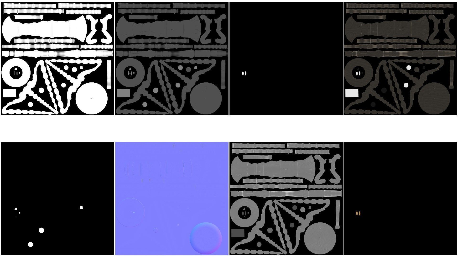 Candlestick holder 3D model_13