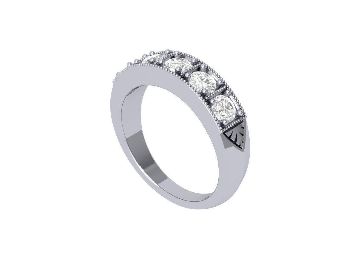 Wedding Ring  3D print model_5
