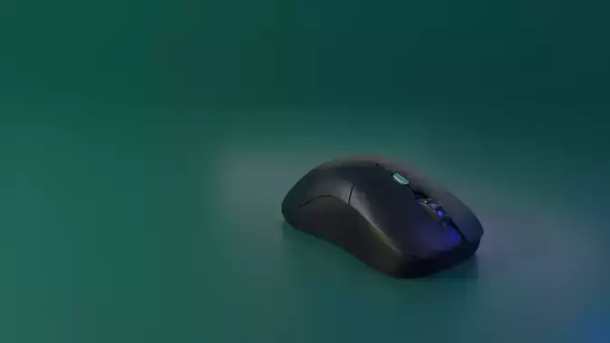 High-Poly Wireless Mouse 3D model