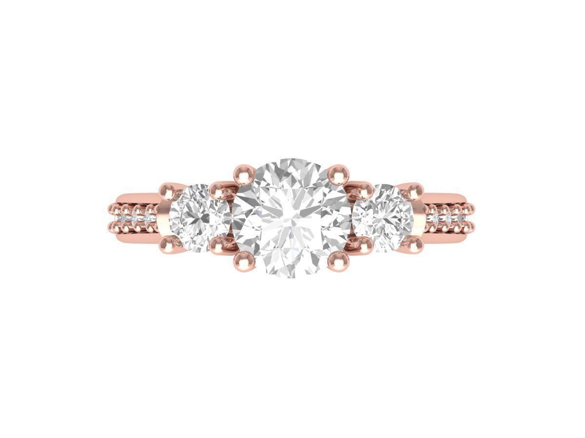 Wedding Ring 3D print model_5