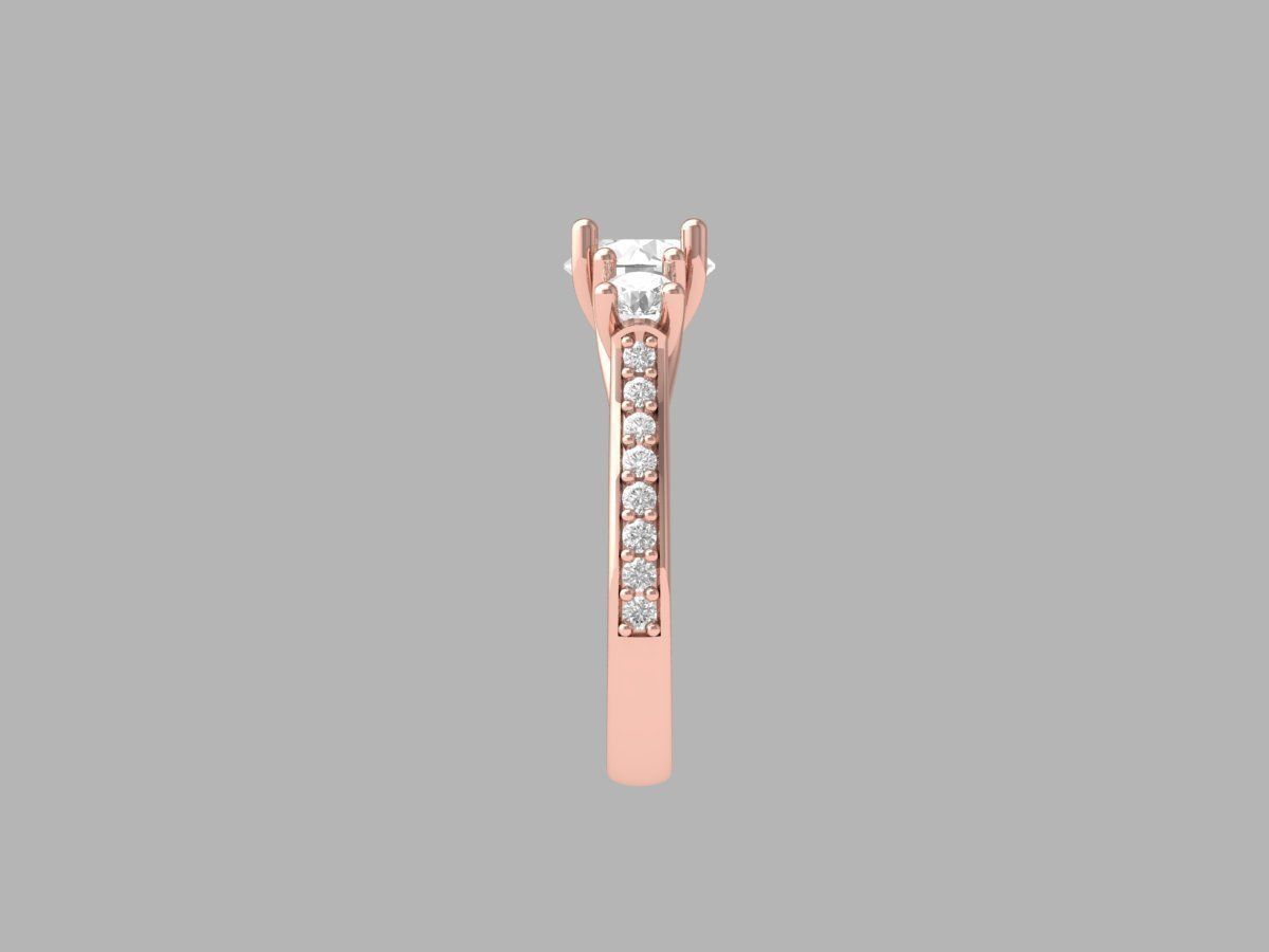 Wedding Ring 3D print model_9