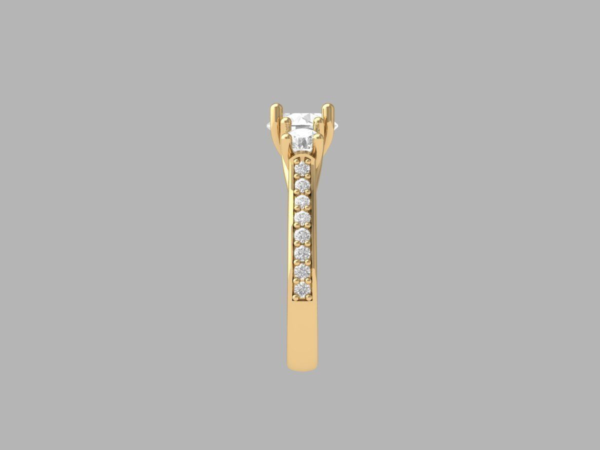 Wedding Ring 3D print model_11