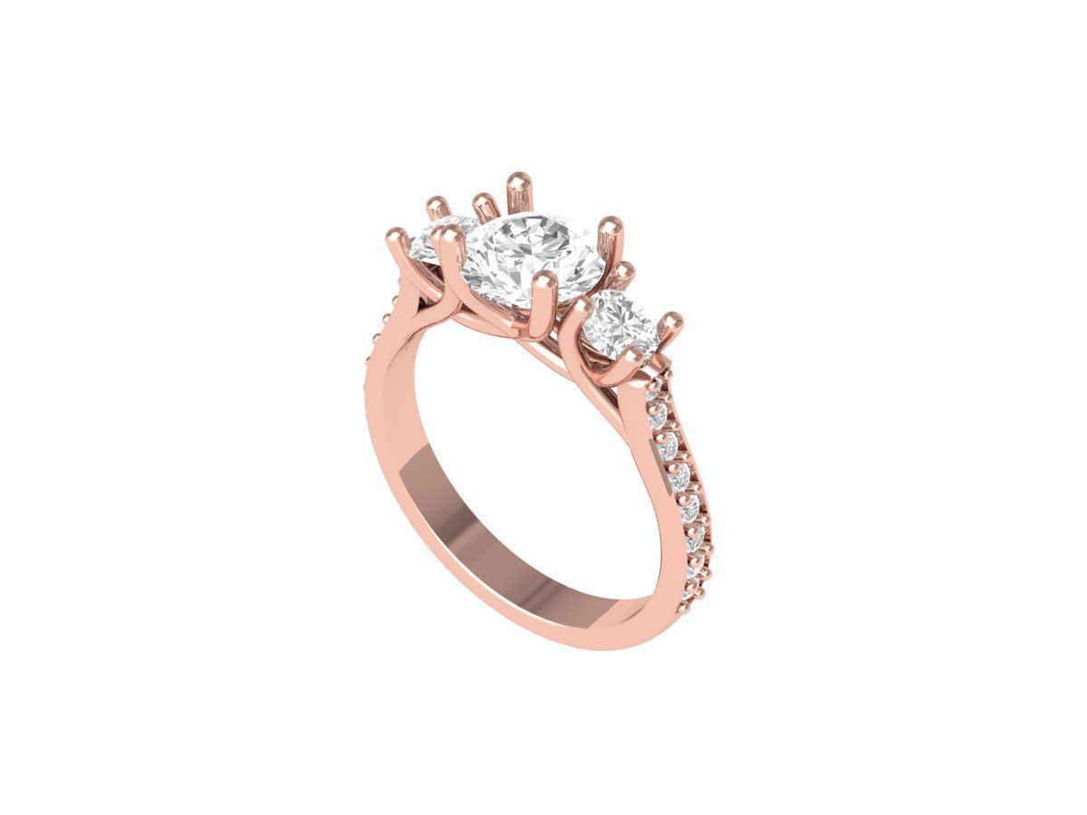 Wedding Ring 3D print model_2