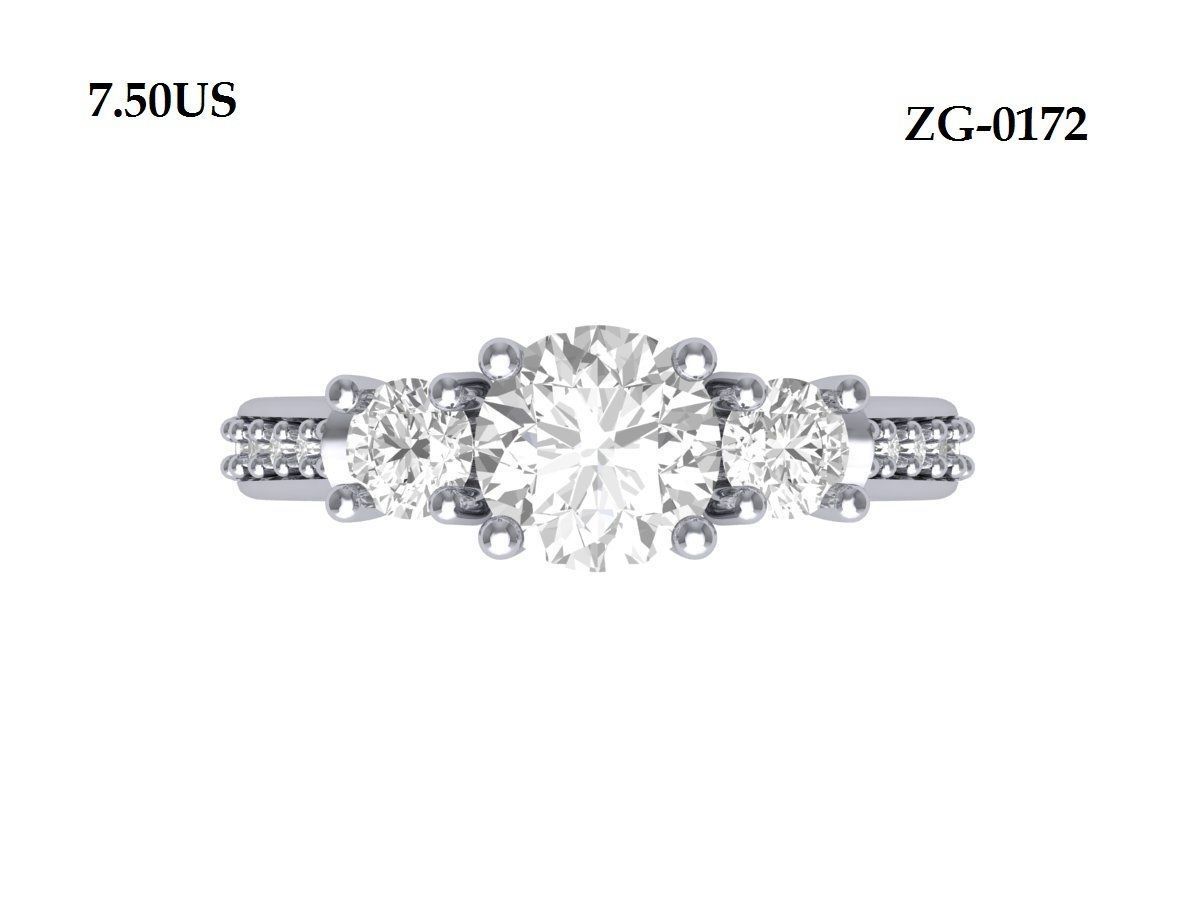 Wedding Ring 3D print model_4