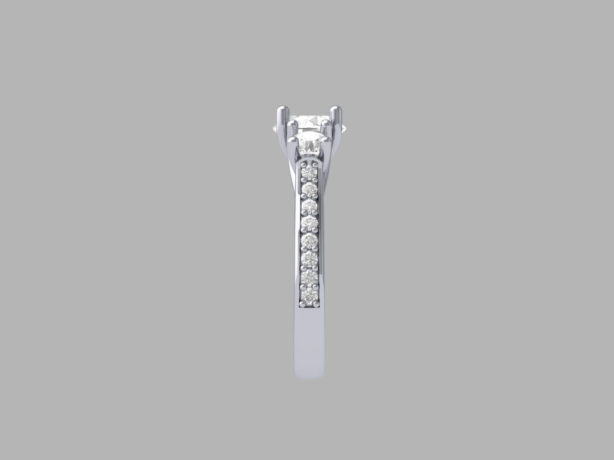 Wedding Ring 3D print model_10