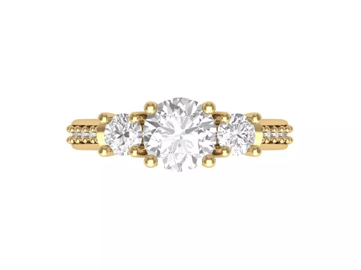 Wedding Ring 3D print model_0