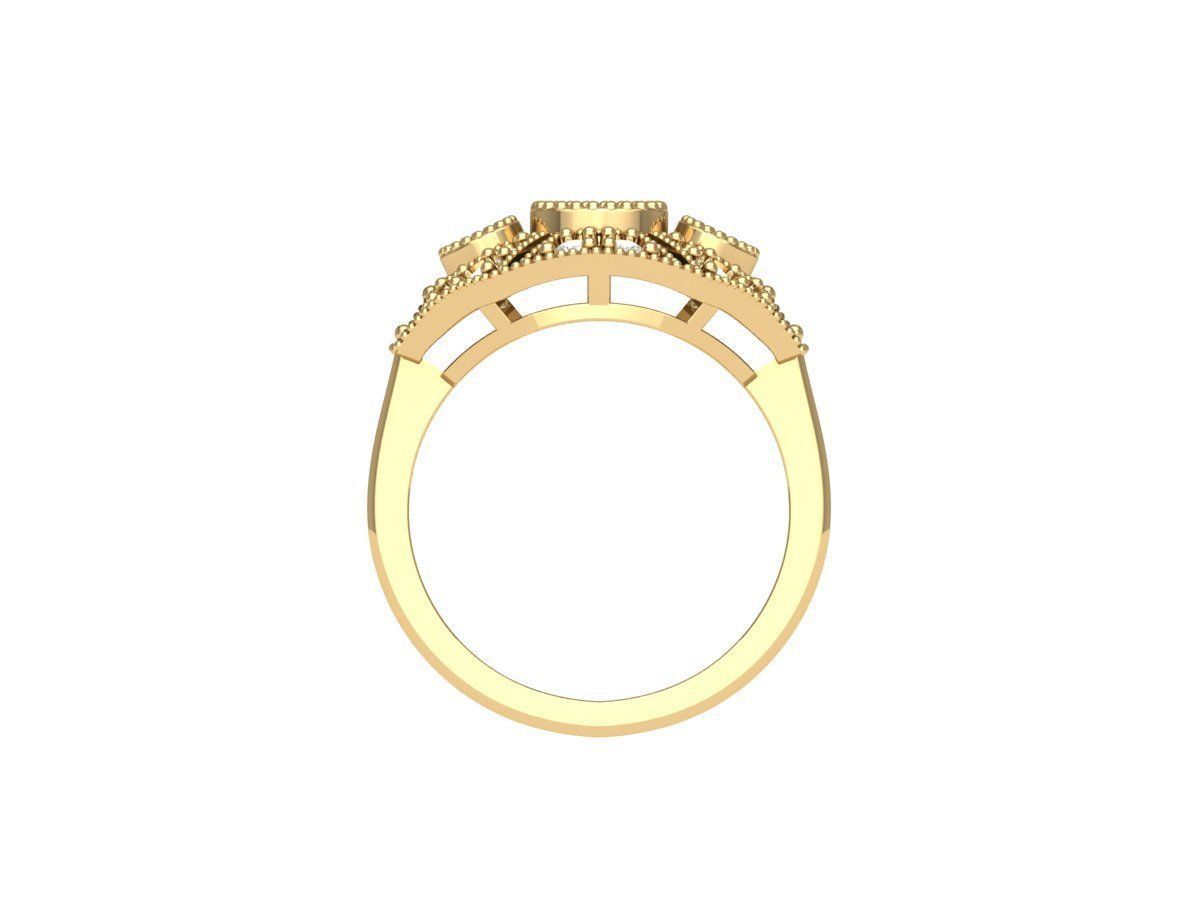 Wedding Ring 3D print model_9