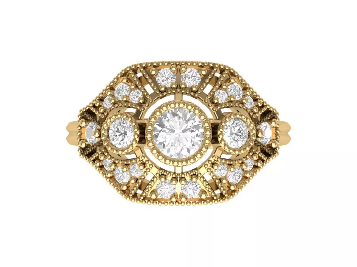 Wedding Ring 3D print model_0