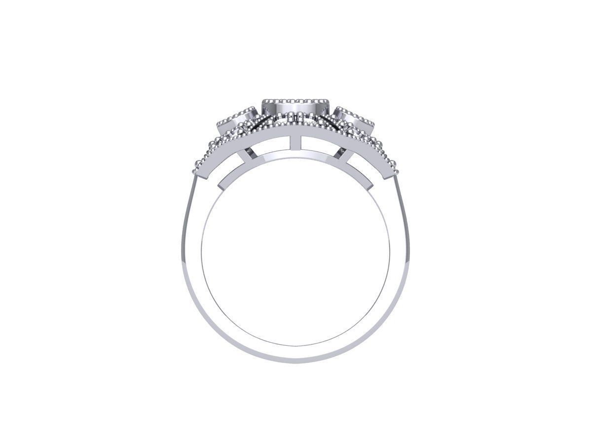Wedding Ring 3D print model_11