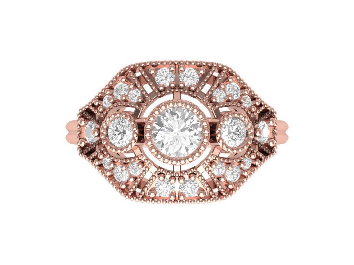 Wedding Ring 3D print model_4