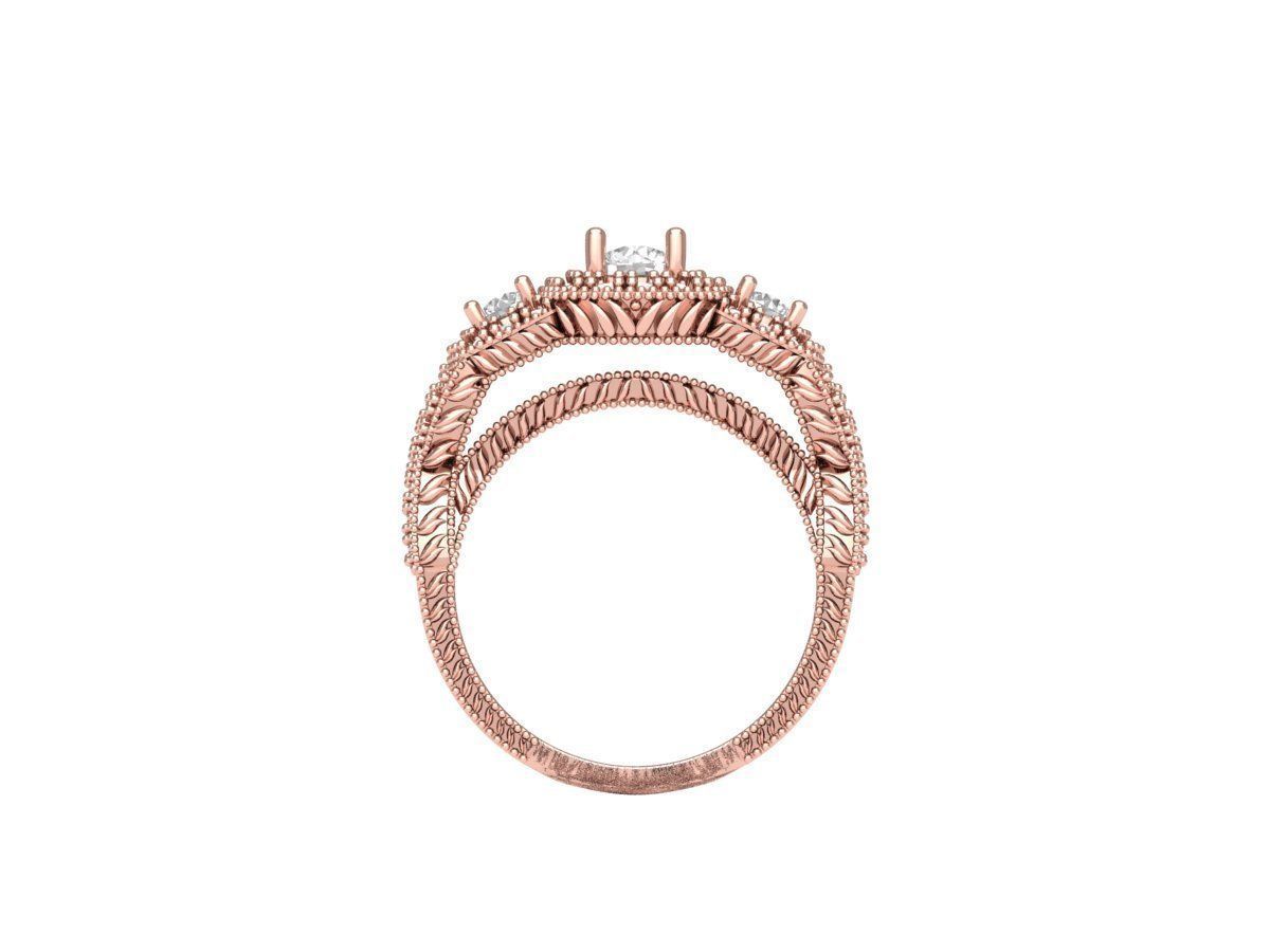 Wedding Ring 3D print model_10