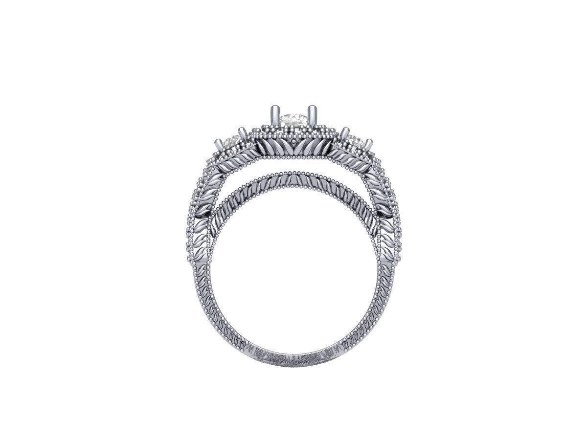 Wedding Ring 3D print model_11