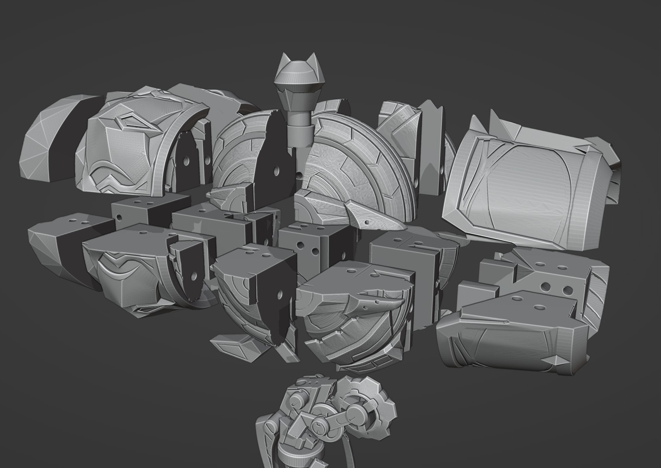 Herta Hammer - Honkai Star Rail - Herta Cosplay 3D print model_10