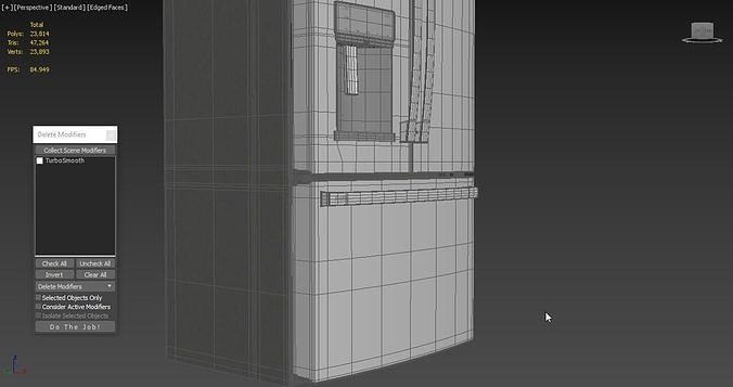 GE Profile French-Door Refrigerator PYE22KYNFS 3D model 6
