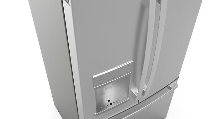 GE Profile French-Door Refrigerator PYE22KYNFS 3D model 2
