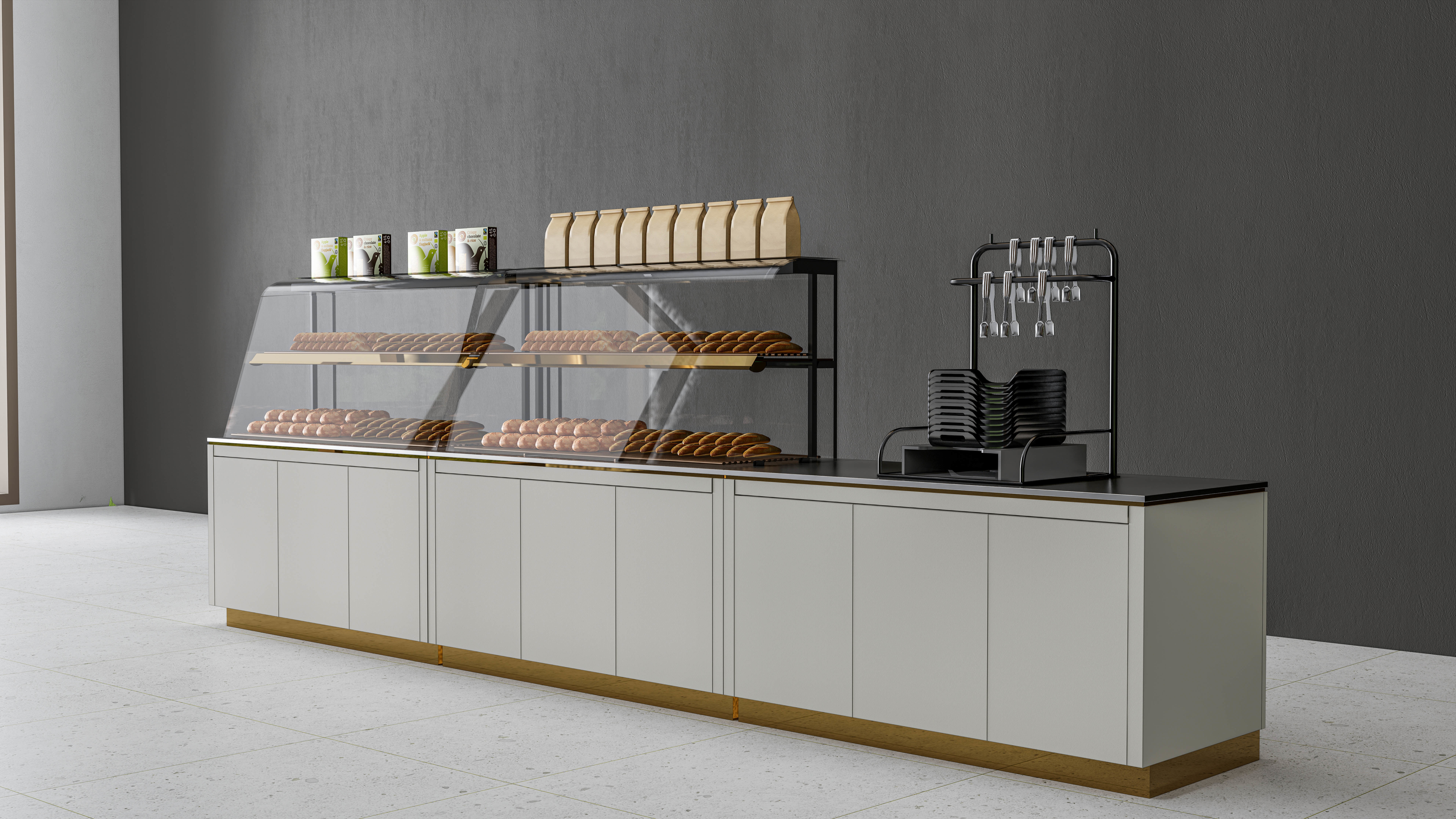 Bakery Interior 3D model_3