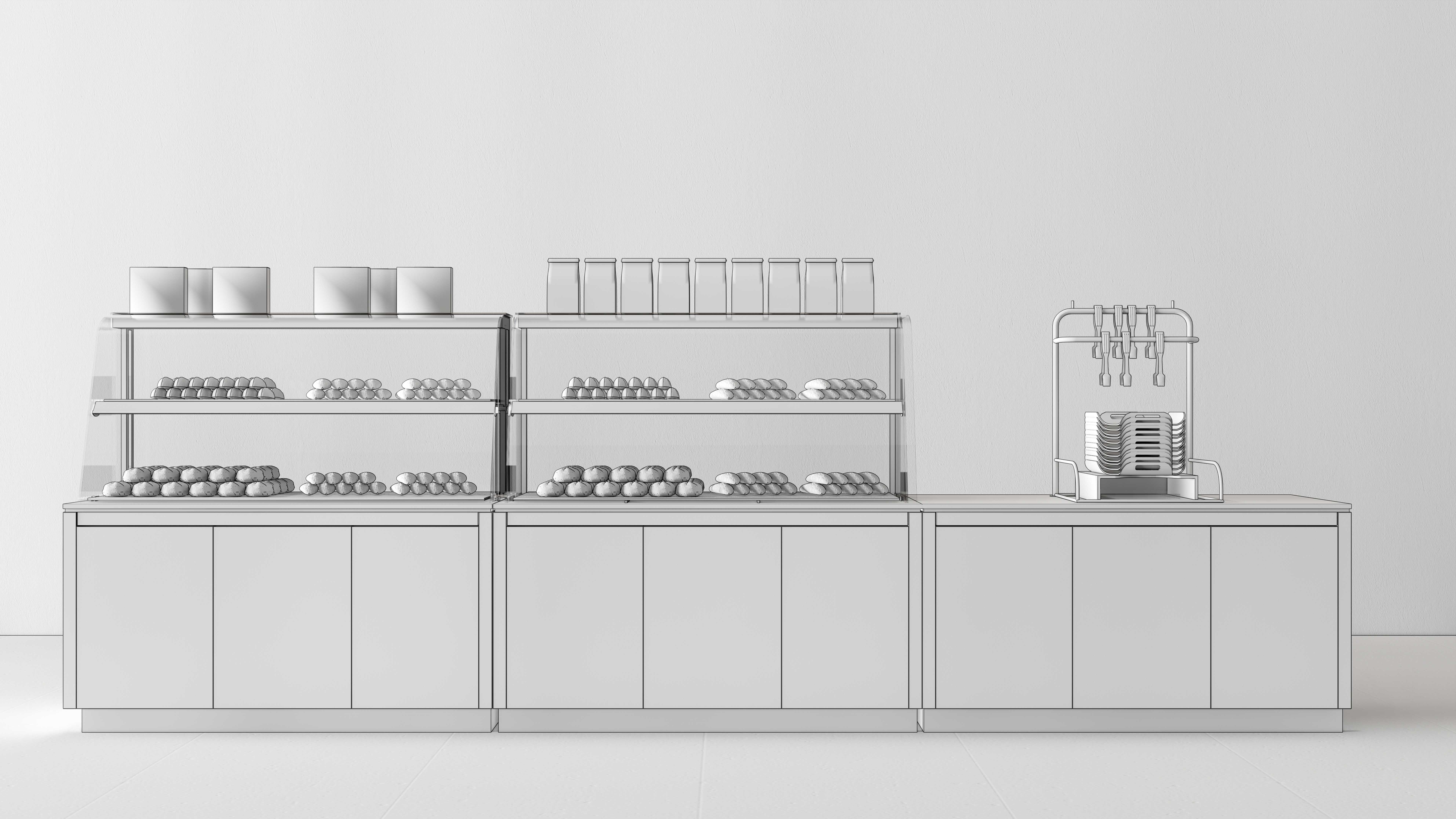 Bakery Interior 3D model_7