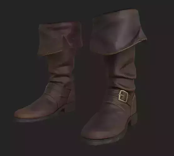 leather pirate boot