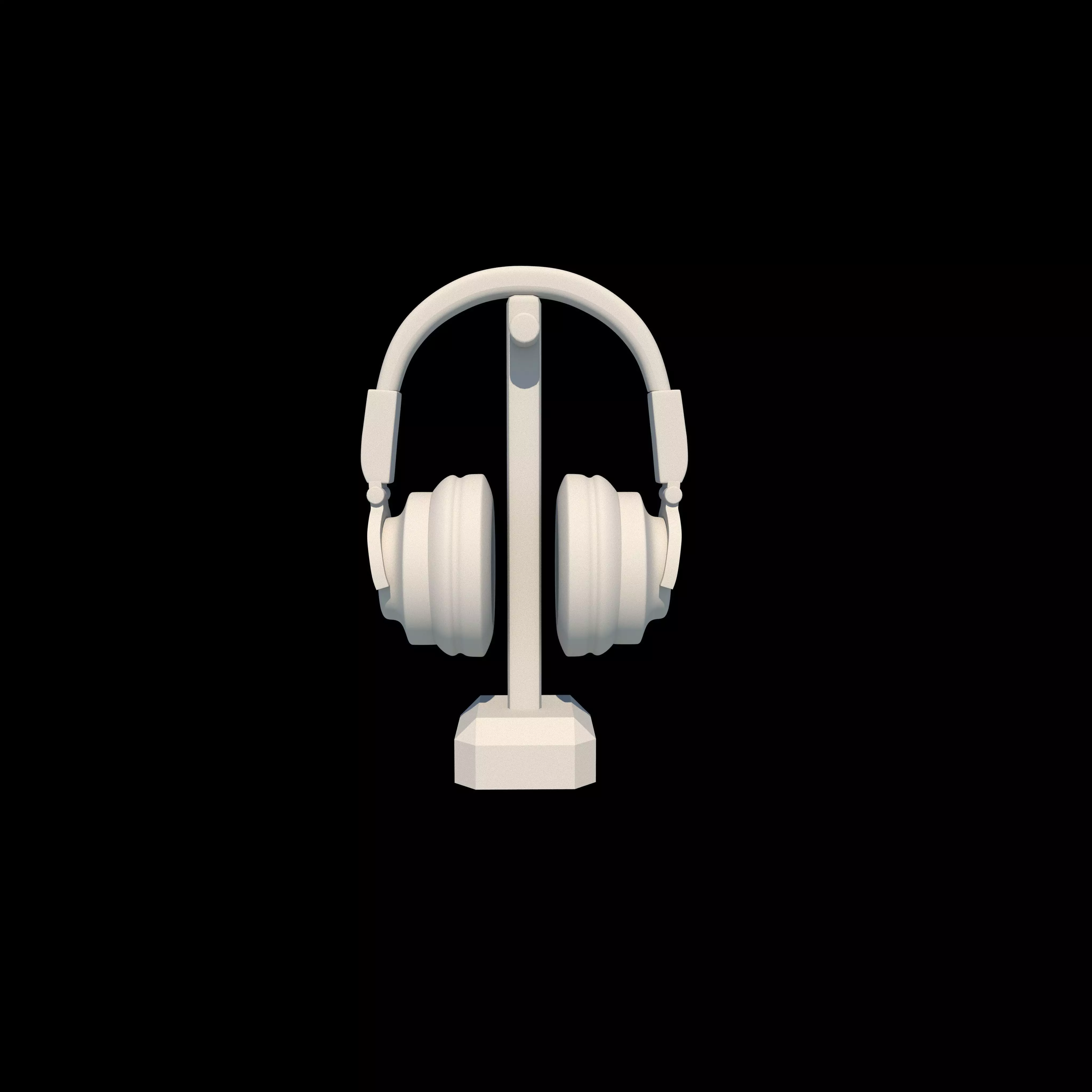 headphone Low-poly 3D model