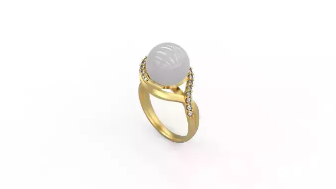 Woman Solitaire Ring 490