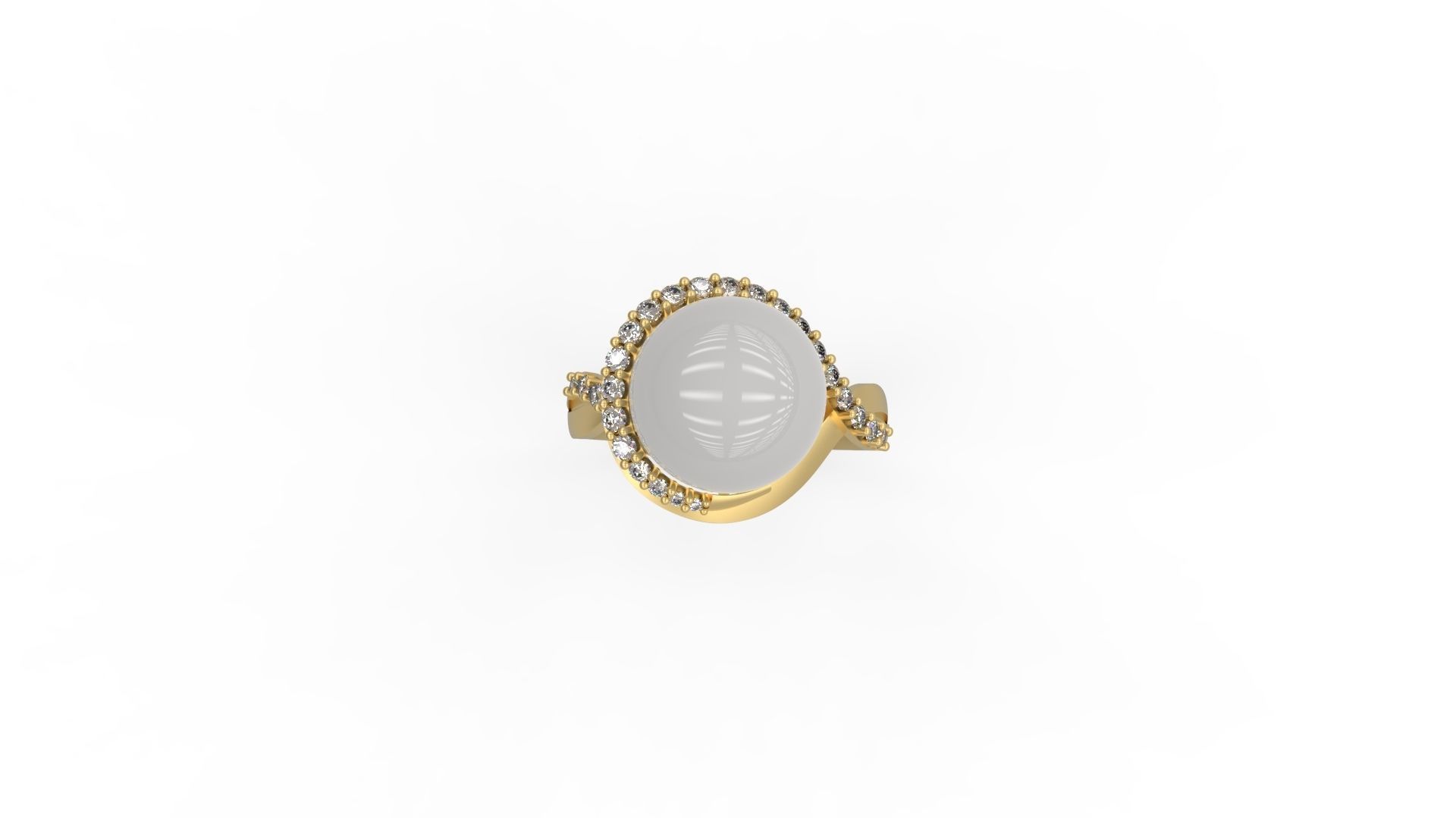 Woman Solitaire Ring 490 3D print model_6