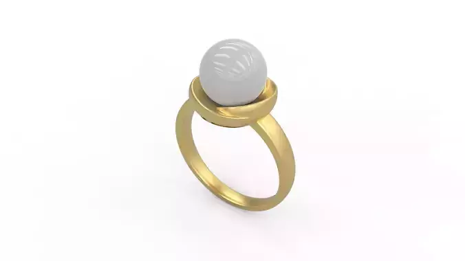 Woman Solitaire Ring 494