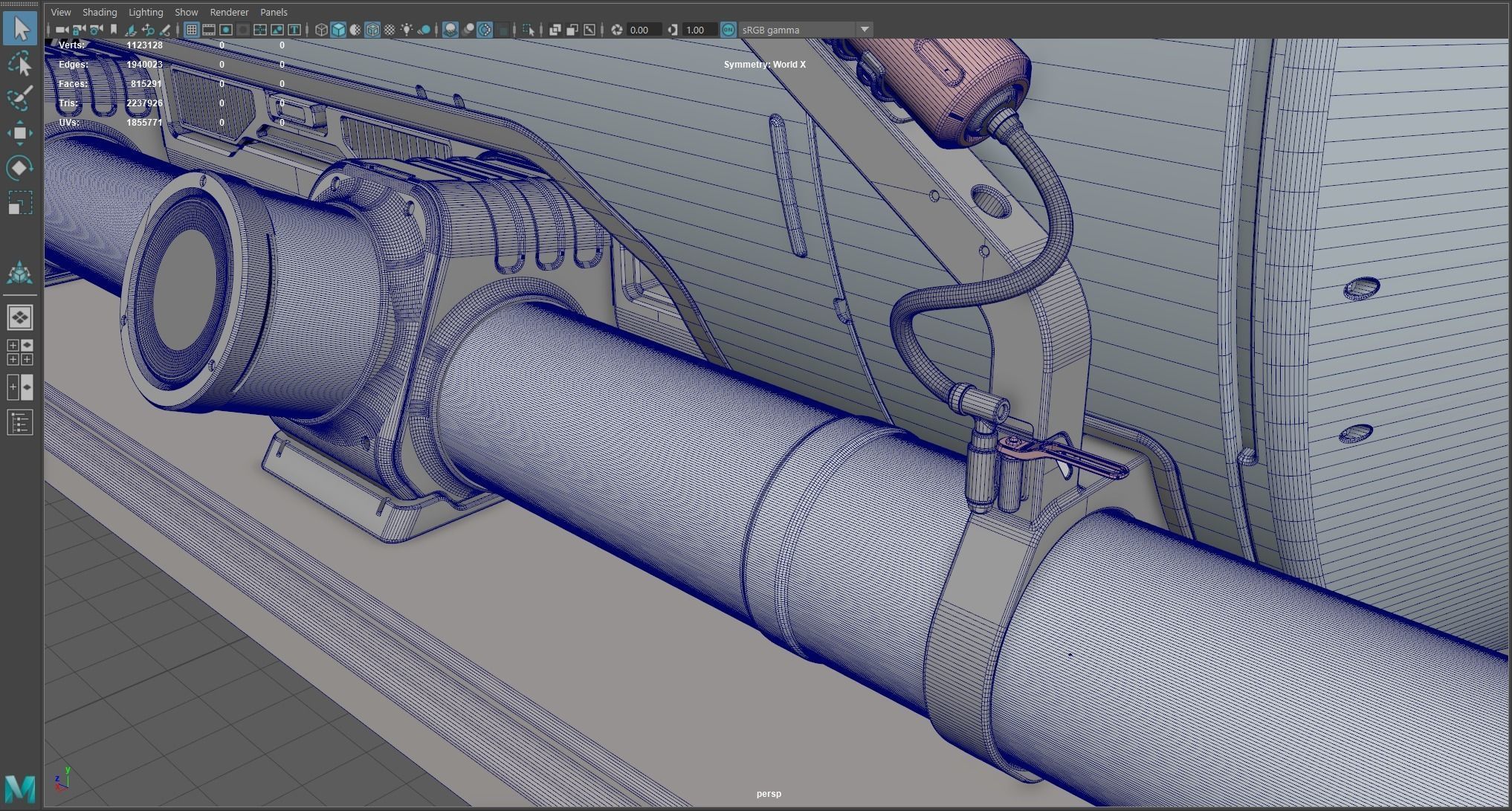 Sci-Fi Refinery Prop 3D model_8