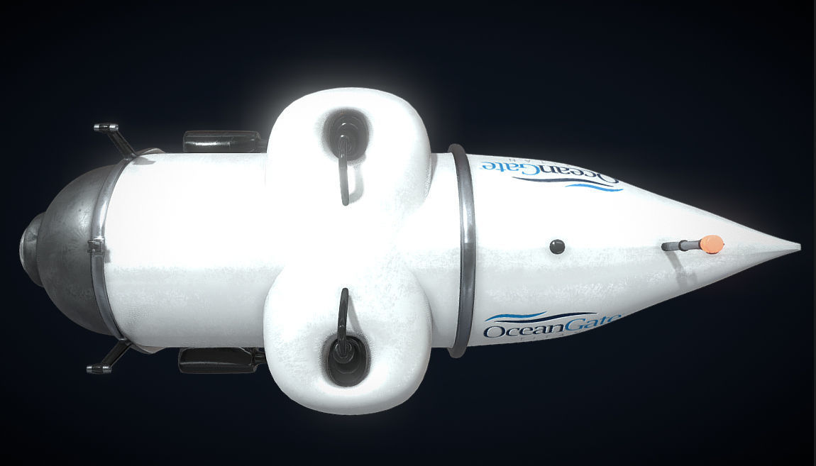 OceanGate Titan Submersible Low-poly 3D model_4