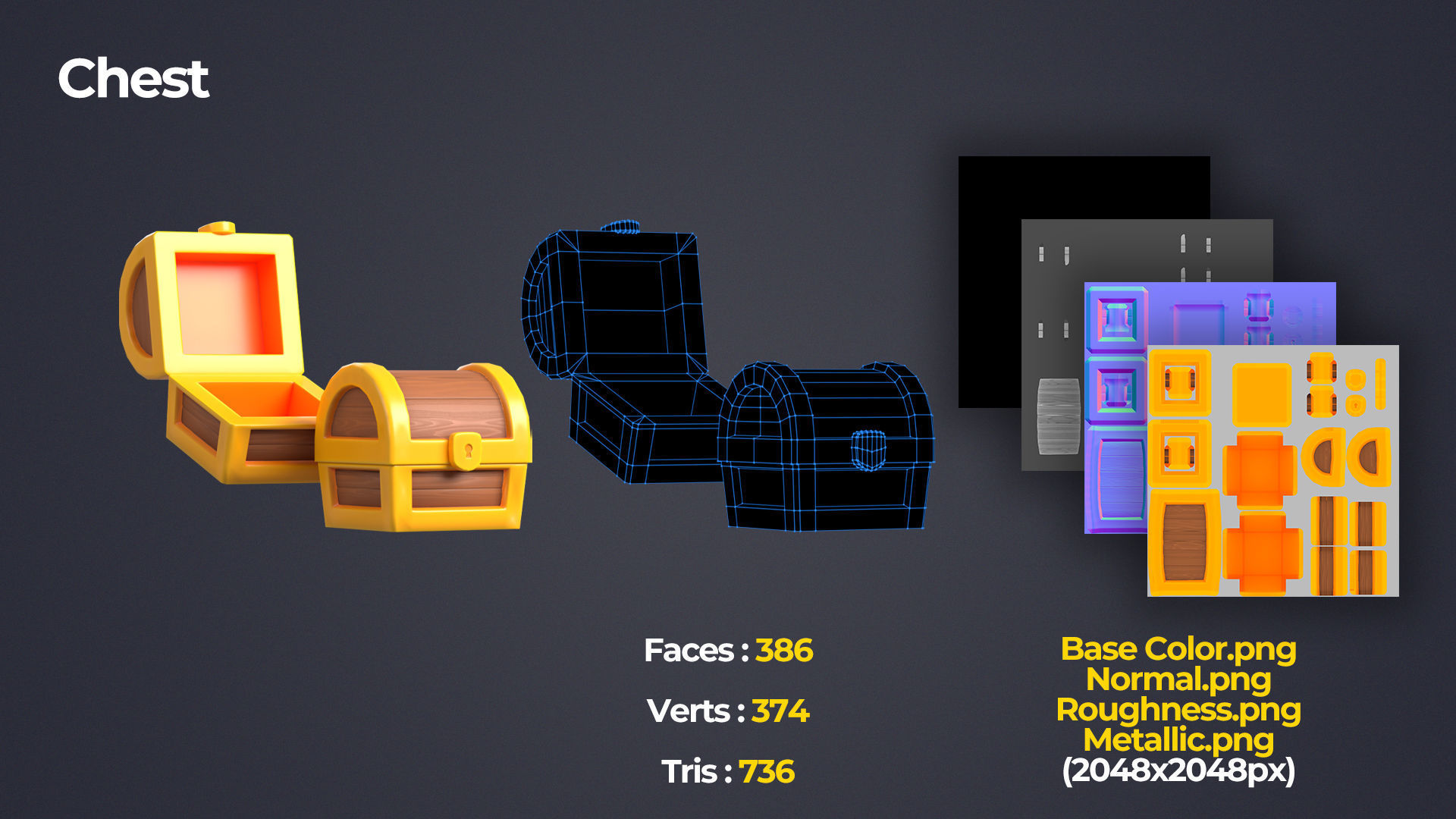Treasure and Reward Pack Low-poly 3D model_11