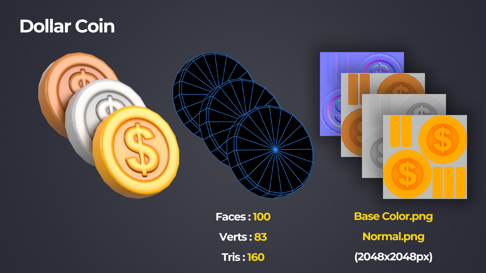 Treasure and Reward Pack Low-poly 3D model_16