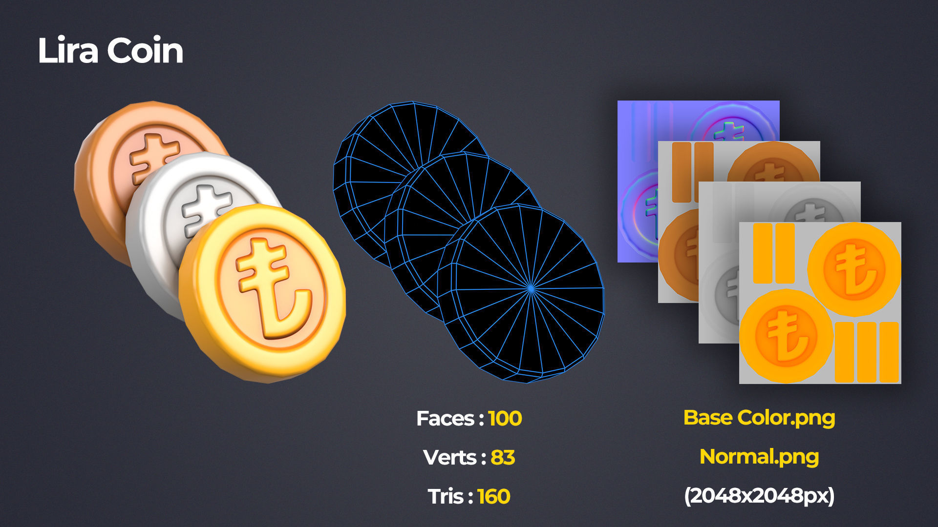 Treasure and Reward Pack Low-poly 3D model_21