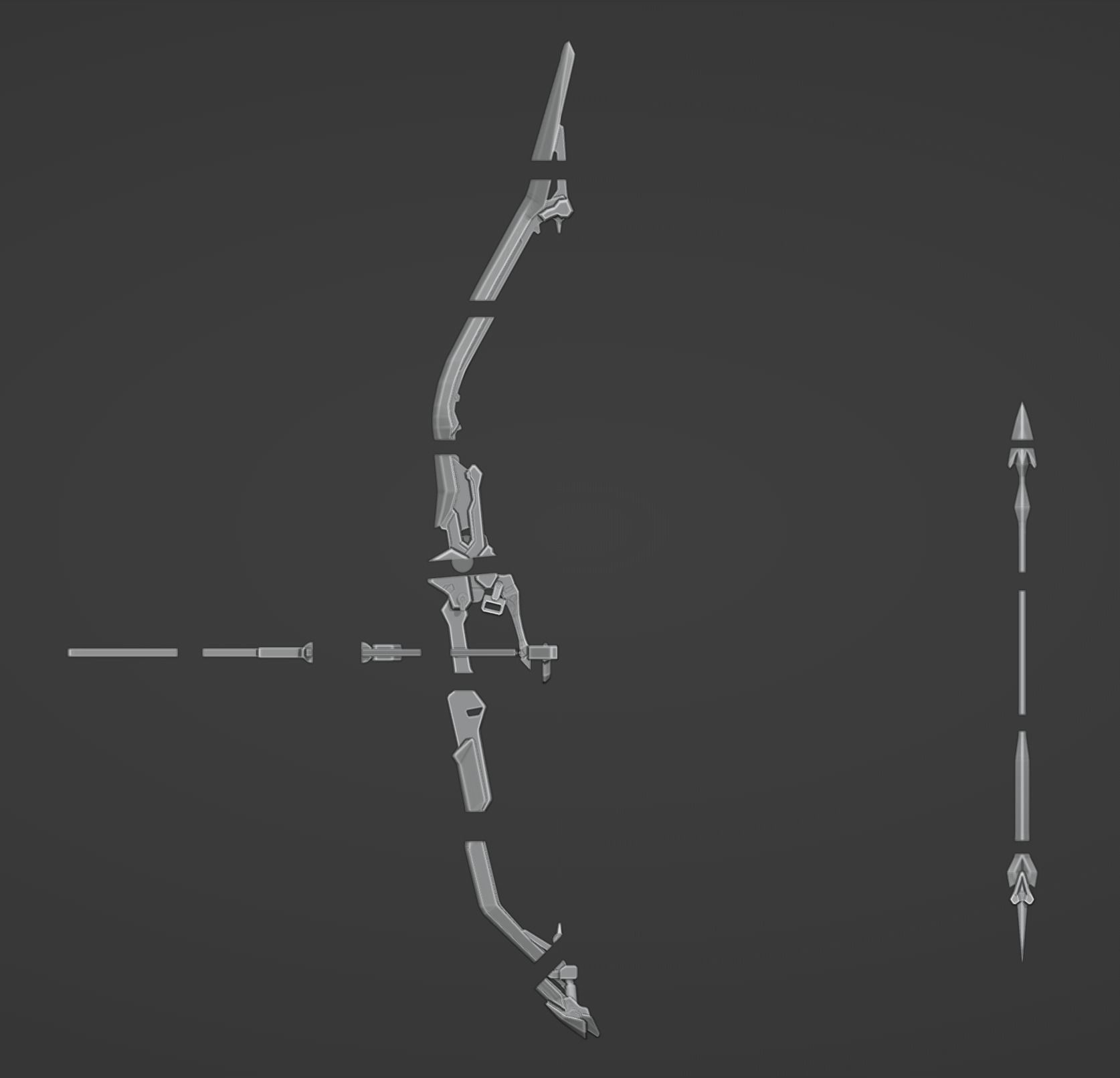 March 7th Bow - Honkai Star Rail - March 7th Cosplay 3D print model_10