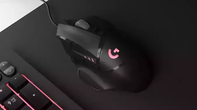 Logitech G502 Mouse 3D model