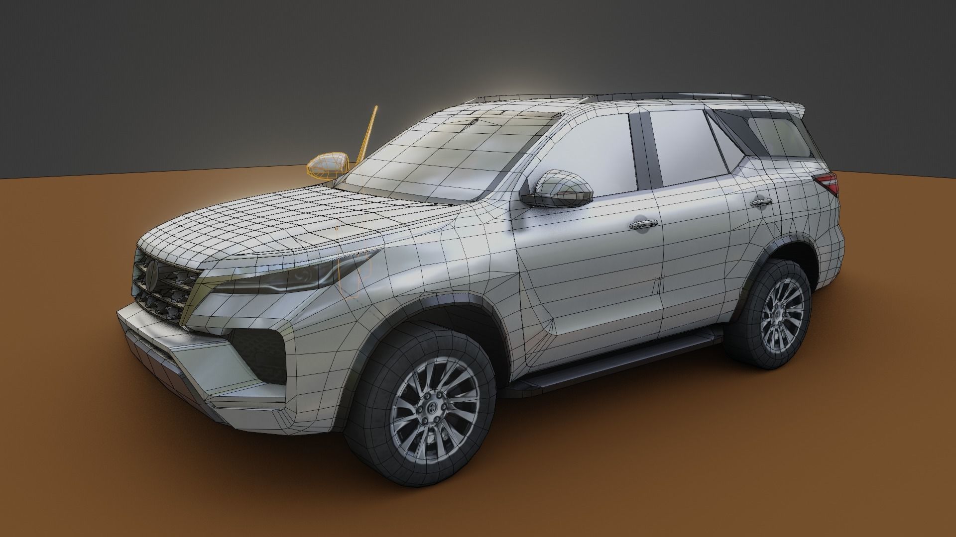 Toyota Fortuner Low poly Low-poly 3D model_10