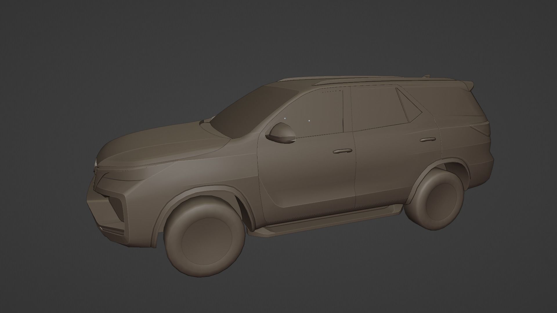 Toyota Fortuner Low poly Low-poly 3D model_19