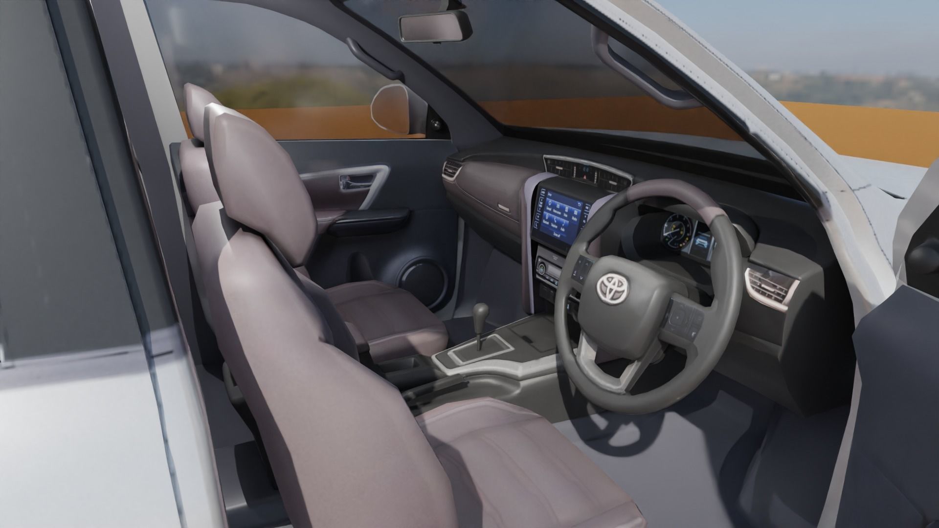 Toyota Fortuner Low poly Low-poly 3D model_14