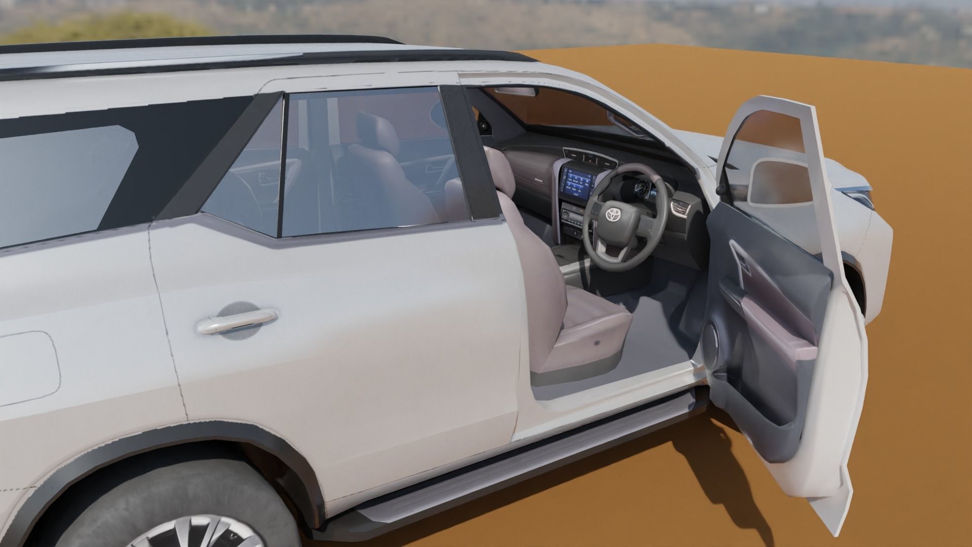 Toyota Fortuner Low poly Low-poly 3D model_7