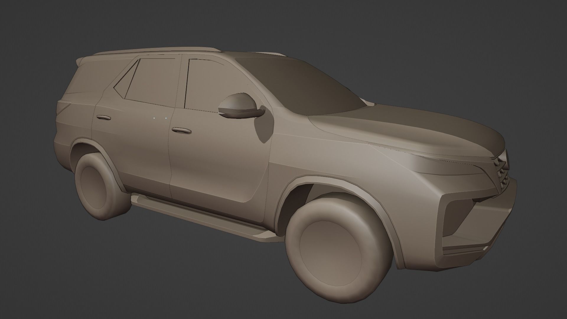 Toyota Fortuner Low poly Low-poly 3D model_17